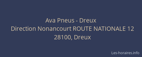 Ava Pneus - Dreux
