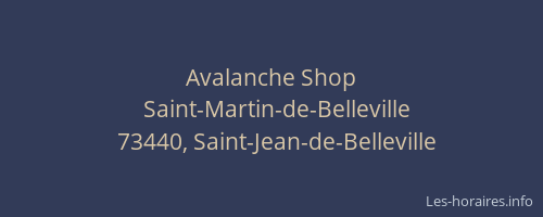 Avalanche Shop