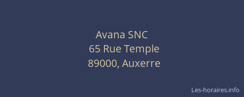 Avana SNC