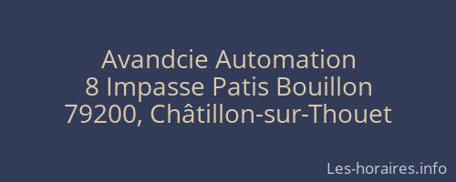 Avandcie Automation