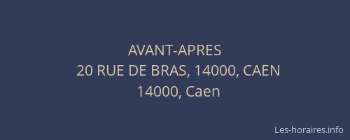 AVANT-APRES