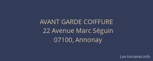 AVANT GARDE COIFFURE