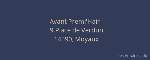 Avant Premi'Hair