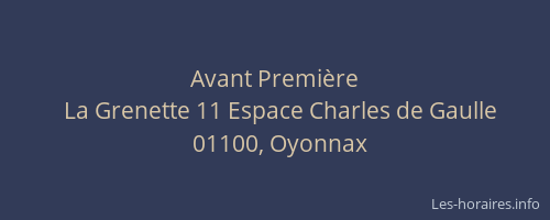 Avant Première