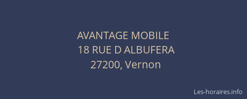 AVANTAGE MOBILE