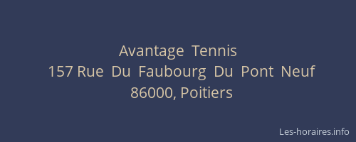 Avantage  Tennis