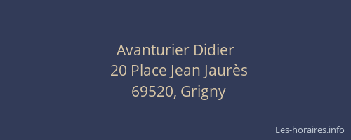 Avanturier Didier