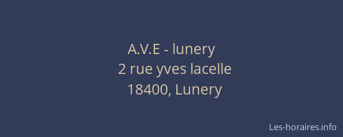 A.V.E - lunery