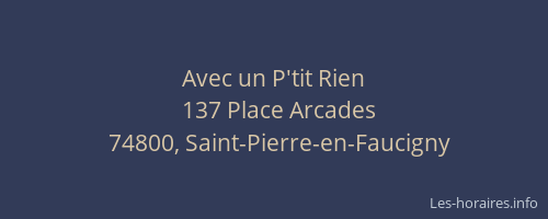 Avec un P'tit Rien