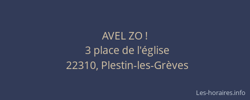 AVEL ZO !