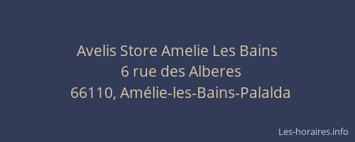Avelis Store Amelie Les Bains