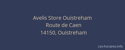 Avelis Store Ouistreham