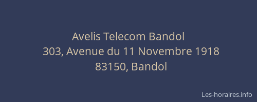 Avelis Telecom Bandol