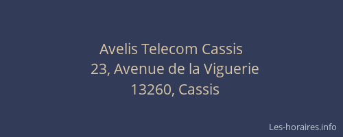 Avelis Telecom Cassis