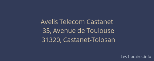 Avelis Telecom Castanet