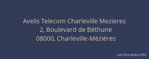 Avelis Telecom Charleville Mezieres