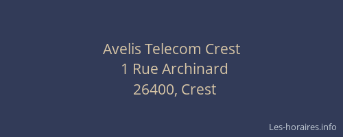 Avelis Telecom Crest