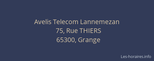 Avelis Telecom Lannemezan