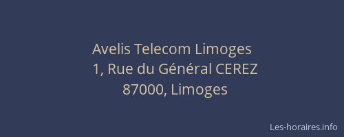 Avelis Telecom Limoges