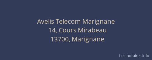Avelis Telecom Marignane