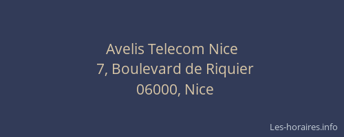 Avelis Telecom Nice