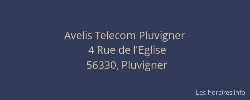 Avelis Telecom Pluvigner