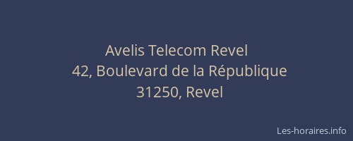 Avelis Telecom Revel