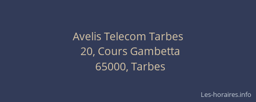 Avelis Telecom Tarbes