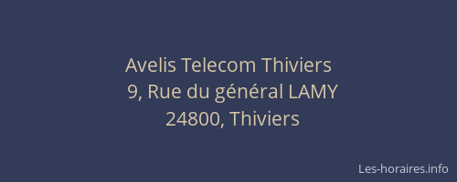 Avelis Telecom Thiviers