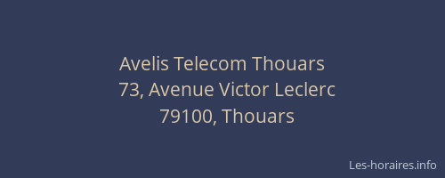 Avelis Telecom Thouars