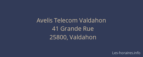 Avelis Telecom Valdahon