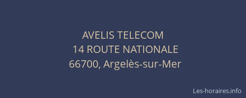 AVELIS TELECOM