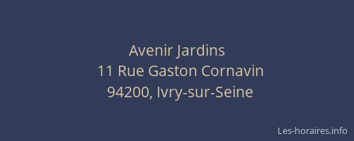 Avenir Jardins