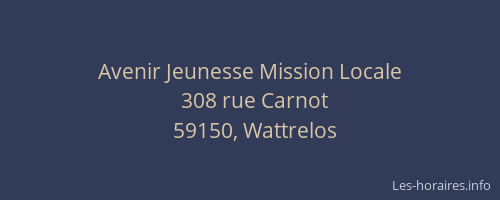 Avenir Jeunesse Mission Locale