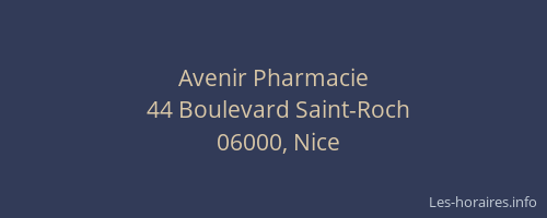 Avenir Pharmacie