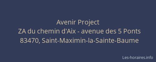 Avenir Project