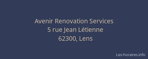 Avenir Renovation Services
