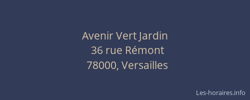 Avenir Vert Jardin