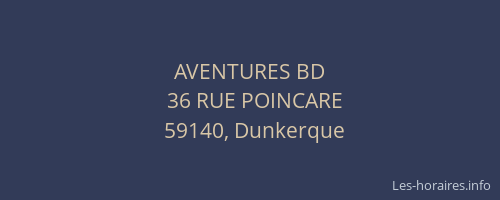 AVENTURES BD