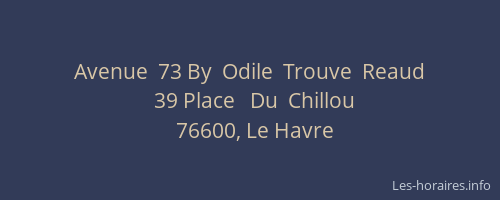 Avenue  73 By  Odile  Trouve  Reaud