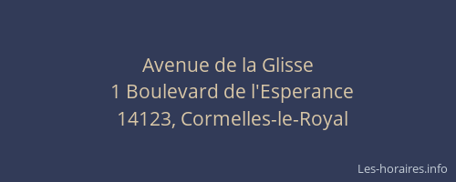 Avenue de la Glisse