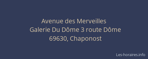 Avenue des Merveilles