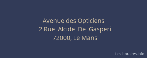 Avenue des Opticiens