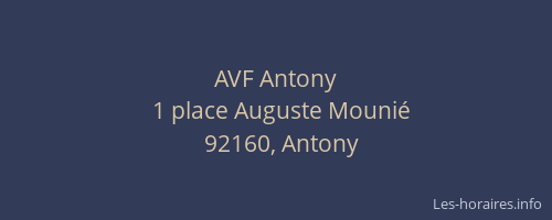 AVF Antony