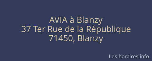 AVIA à Blanzy