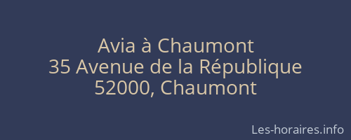 Avia à Chaumont