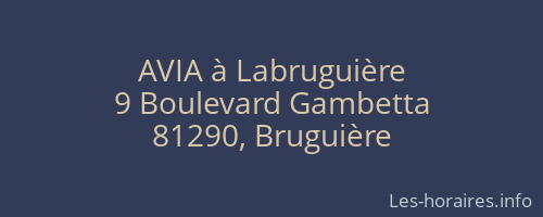 AVIA à Labruguière