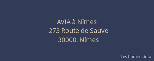 AVIA à Nîmes