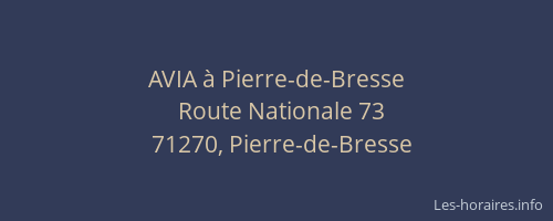 AVIA à Pierre-de-Bresse