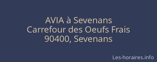 AVIA à Sevenans